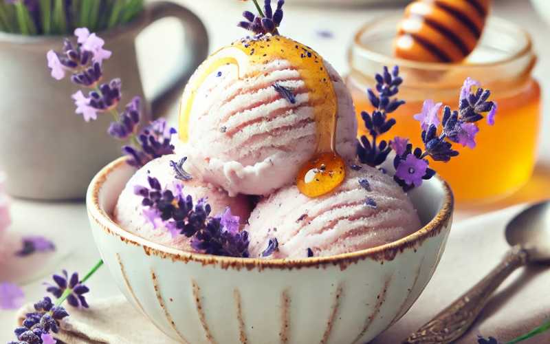 Honey Lavender Ice Cream Recipe