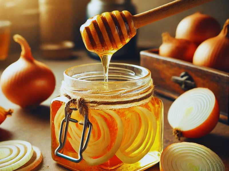 Homemade Onion Honey Cough Syrup Recipe