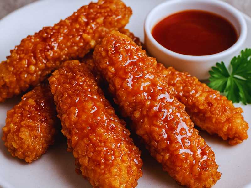 Honey Garlic Chicken Strips Recipe