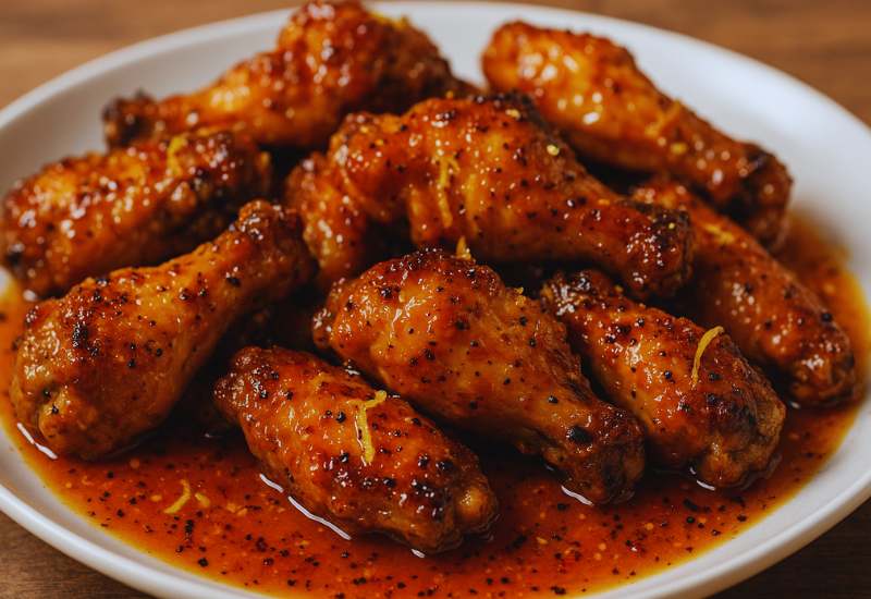 Hot Honey Lemon Pepper Wings Recipe